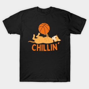 Chillin' - Lazy Basketball Dog T-Shirt